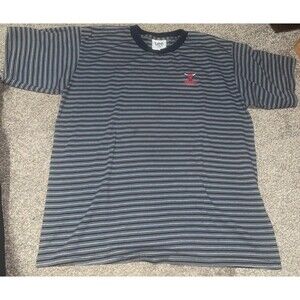 Vintage LEE SPORT Chicago Bulls Embroidered Striped T-shirt Men’s XL 90s NBA USA